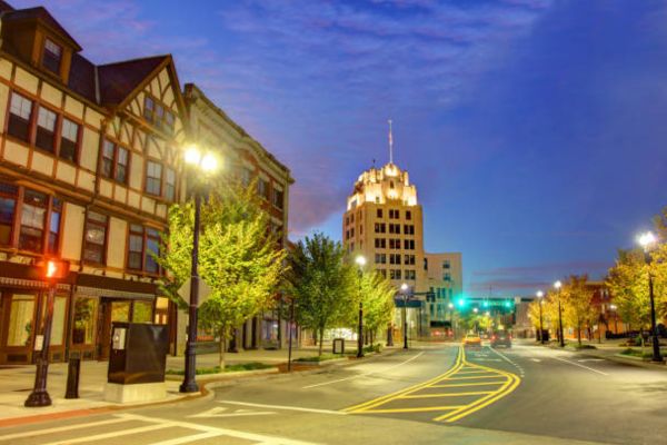 Vibrant downtown Quincy enhanced by expert cleaning services.