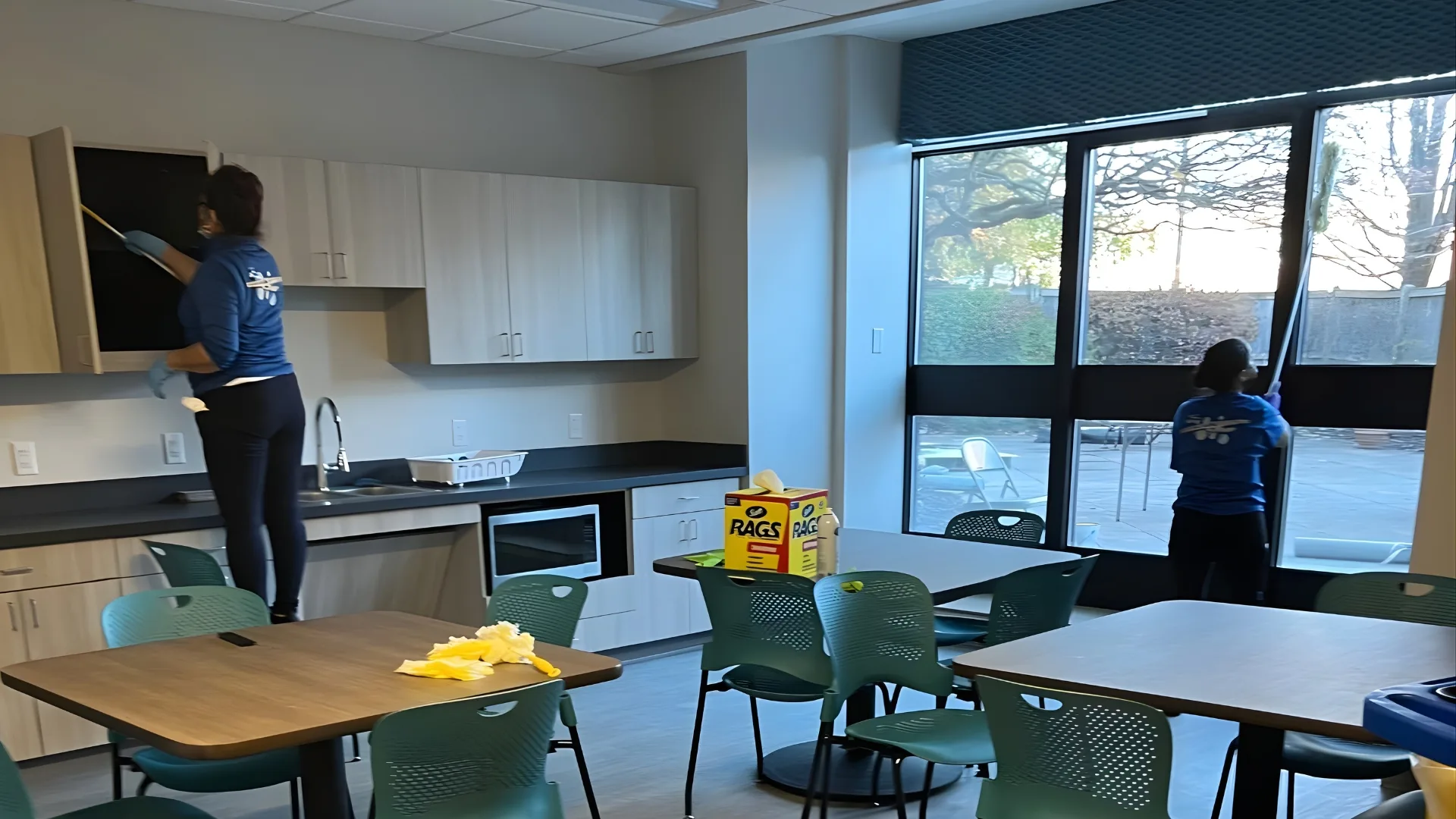 Cleaning team servicing both homes and offices